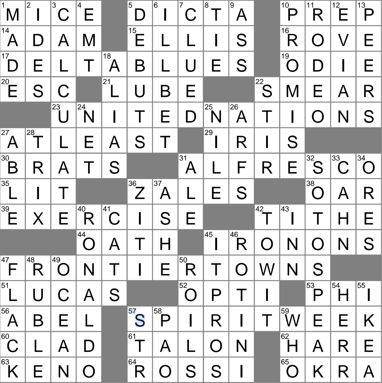 Formal Decrees Crossword Clue Archives LAXCrossword