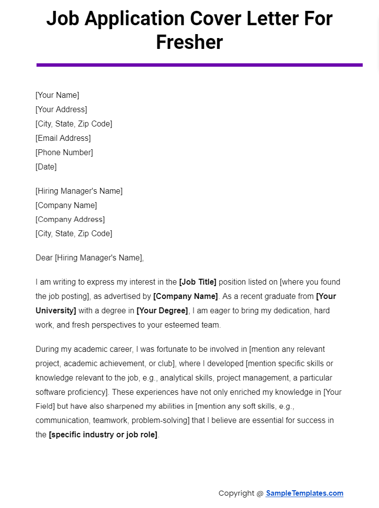 FREE 15 Sample Job Application Cover Letter Templates Samples PDF MS Word FREE 15 Sample Job Application Cover Letter Templates Samples PDF MS Word