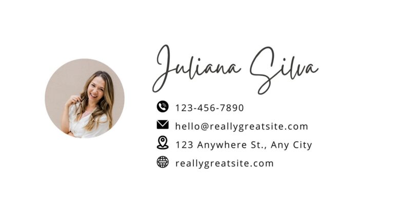 Free And Customizable Email Signature Templates Canva