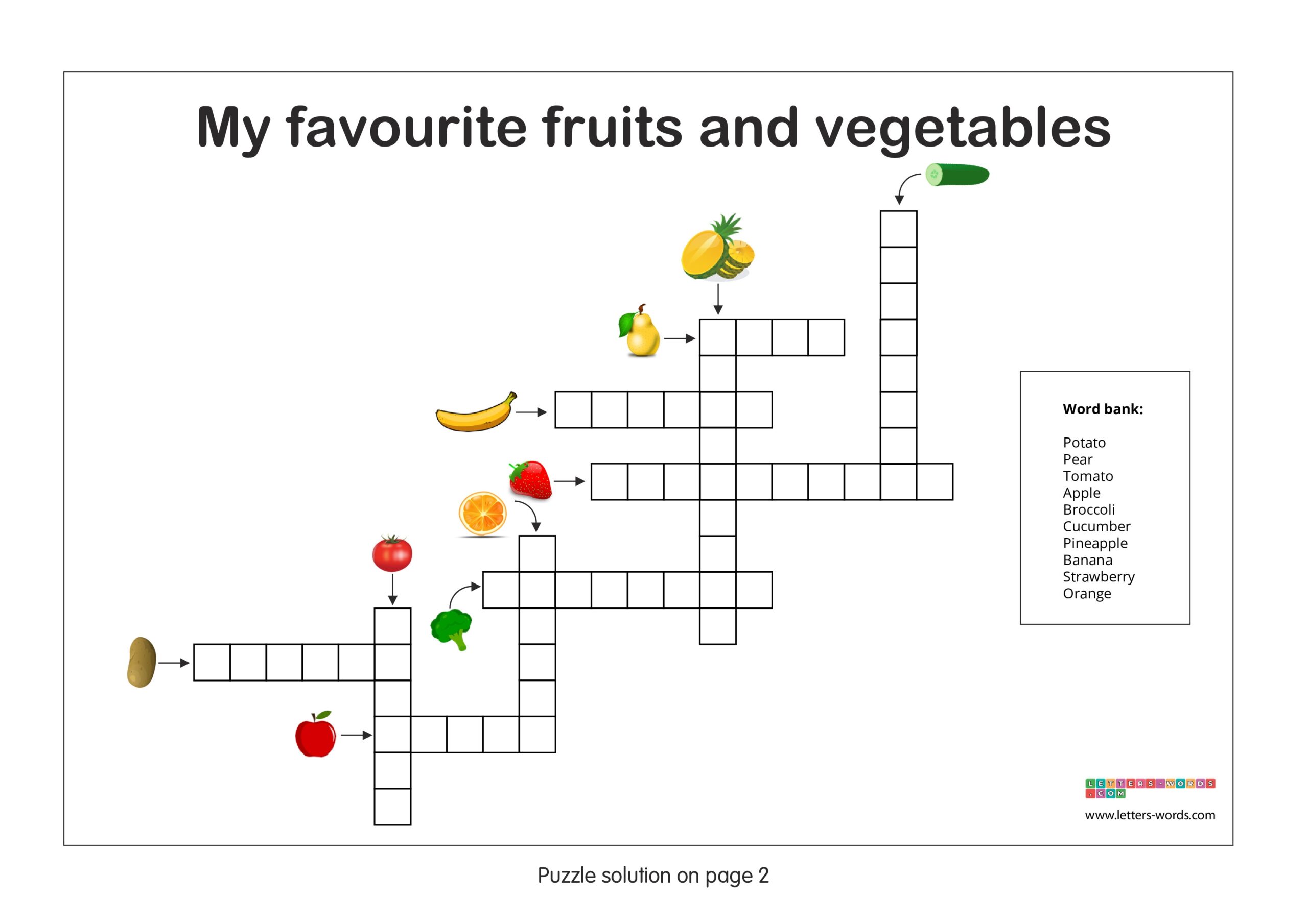 childrens crossword puzzles