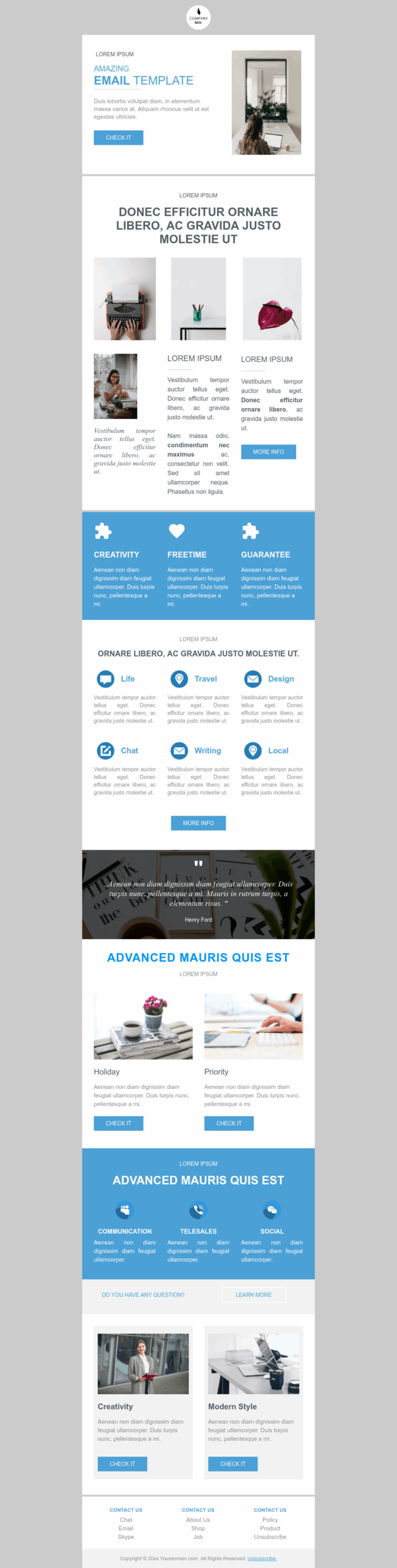 Free Email Newsletter Templates Chamaileon Free Email Newsletter Templates Chamaileon