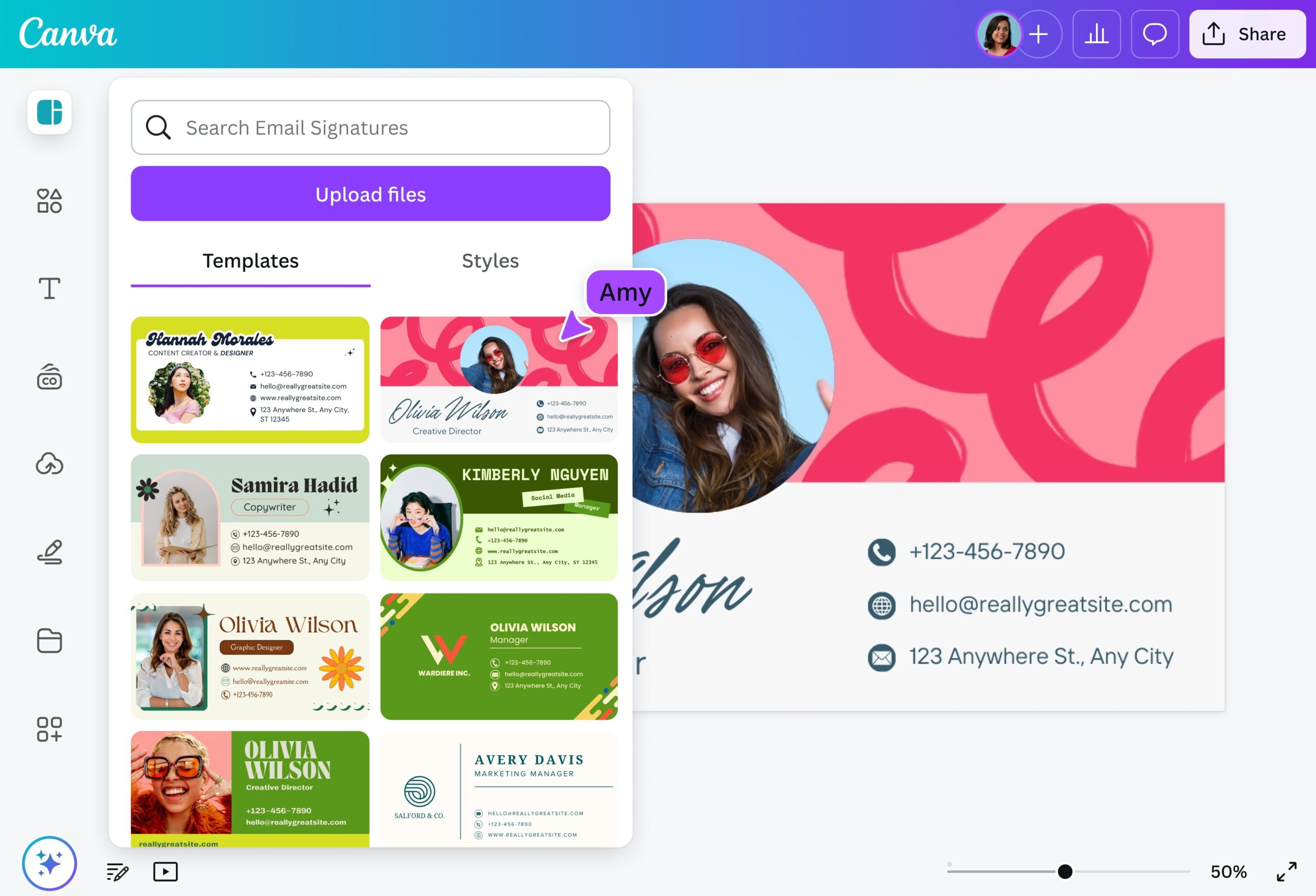 Free Email Signature Generator Create Email Signatures Canva
