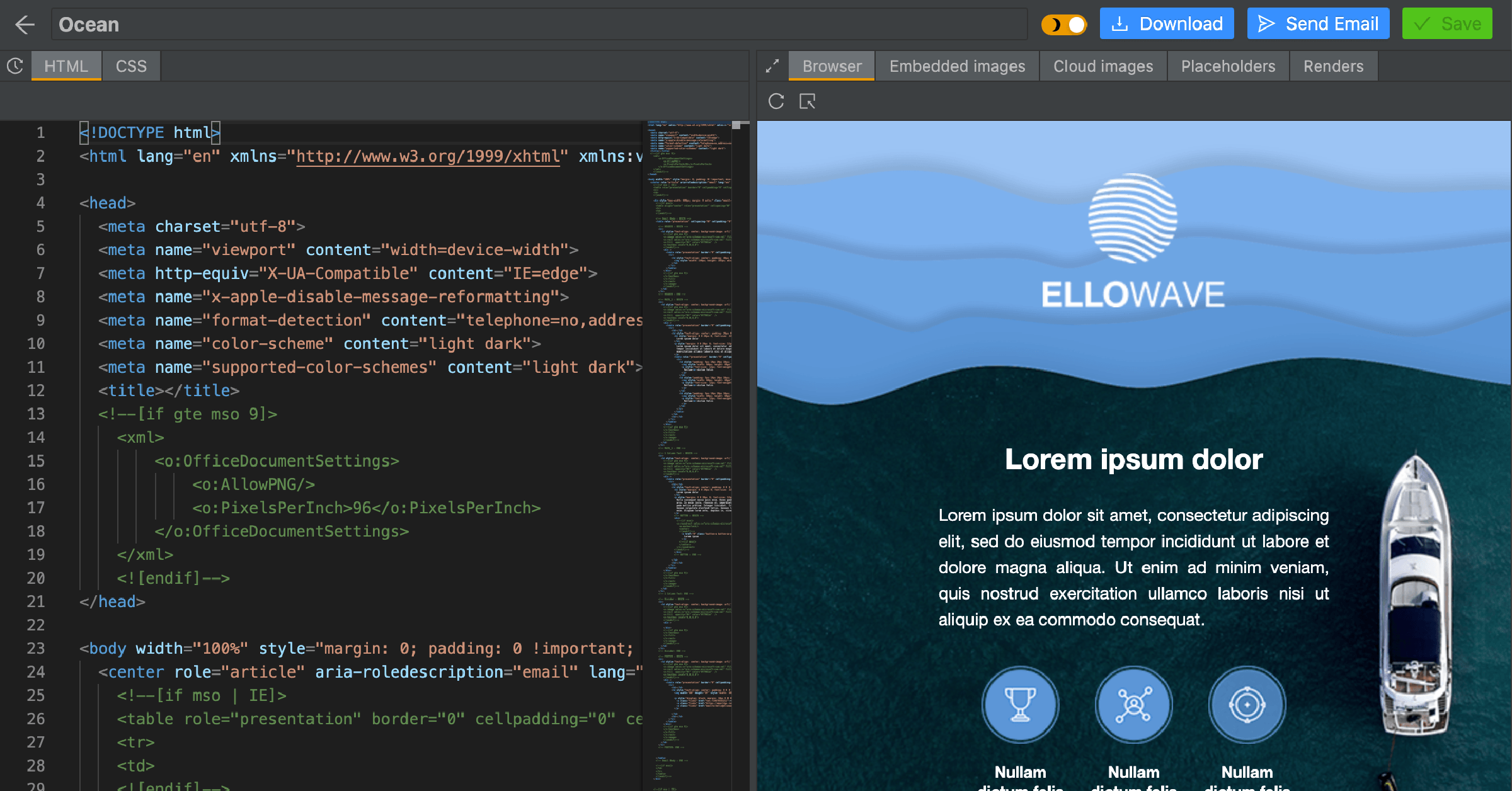 Free HTML Email Template Builder Email2Go Free HTML Email Template Builder Email2Go