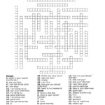 FRENCH GREETINGS Crossword WordMint