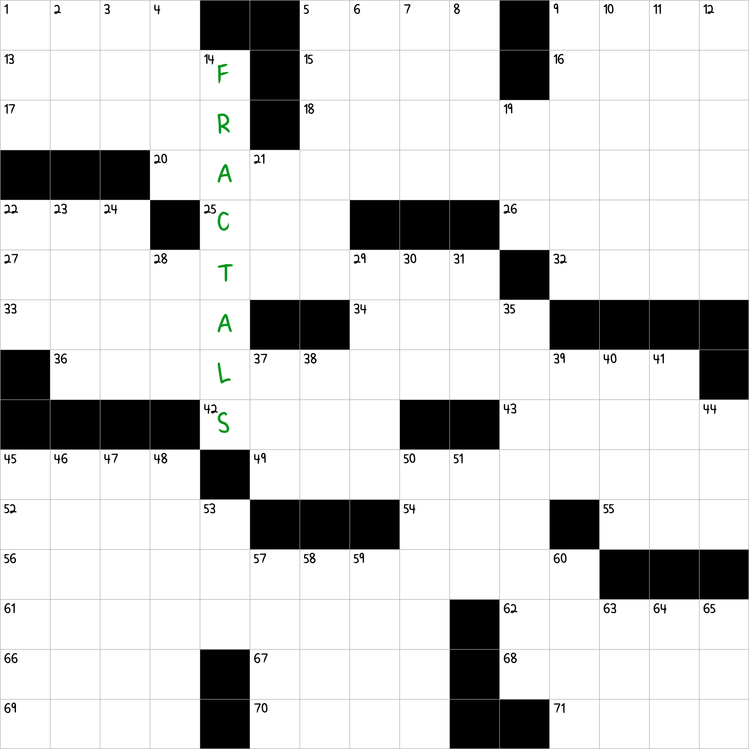 Geometric Figures Whose Subparts Mimic The Full Shape NYT Crossword Clue January 20 2025