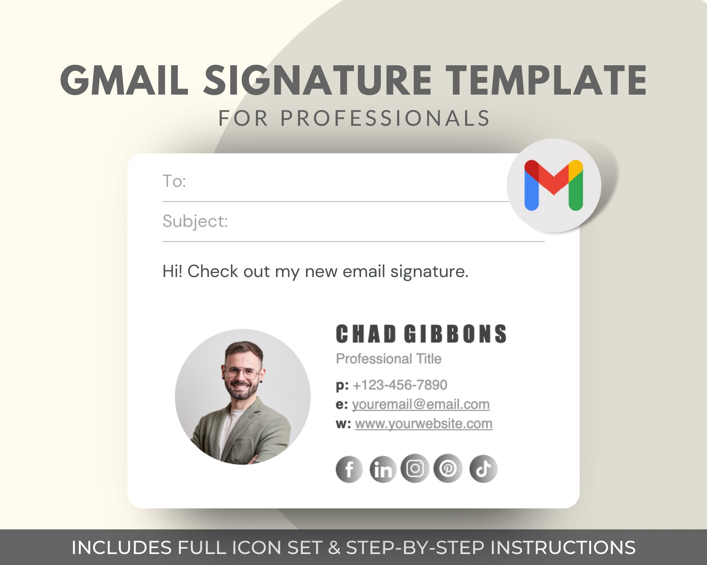 email signature template gmail