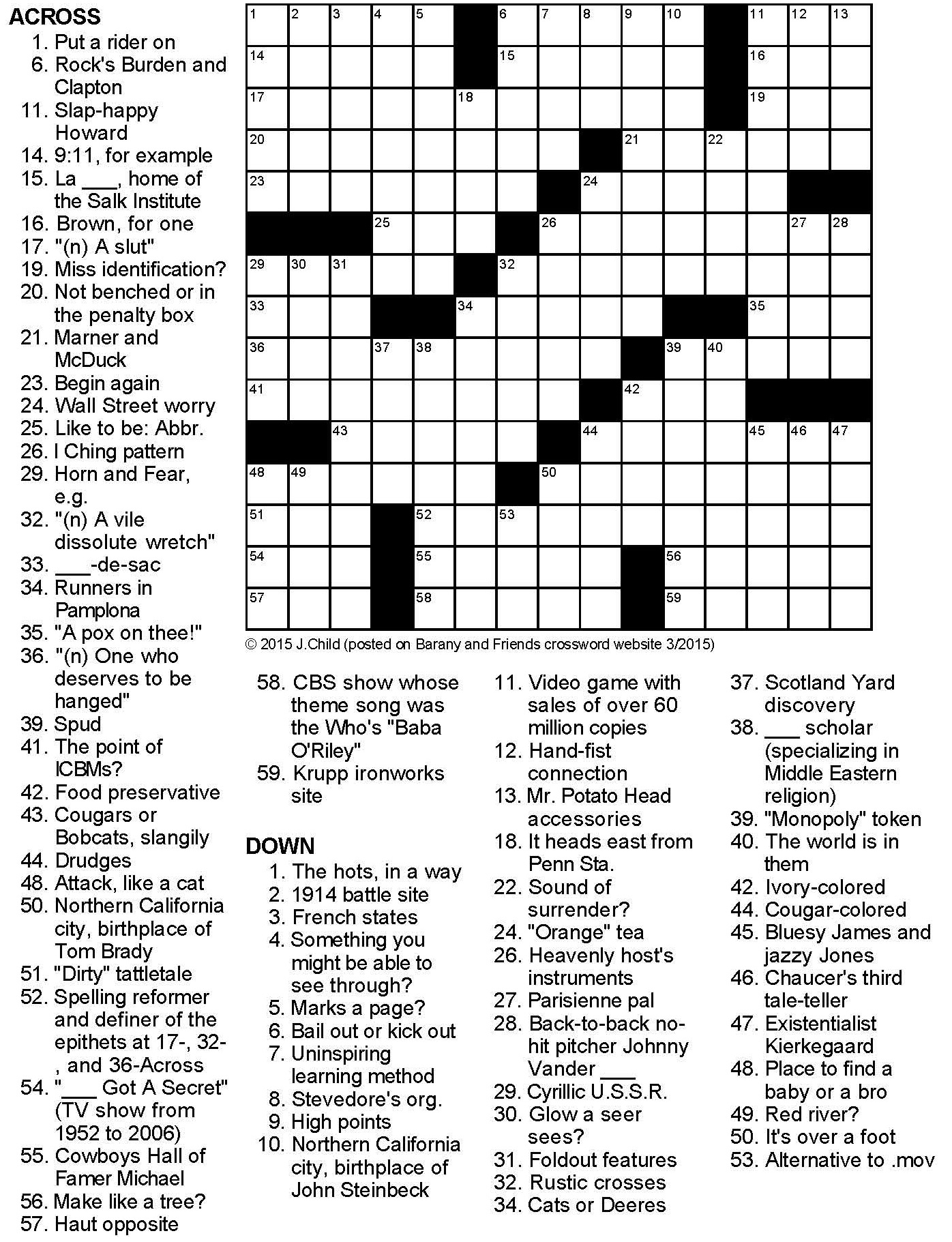 Go Look It Up Crossword Puzzle