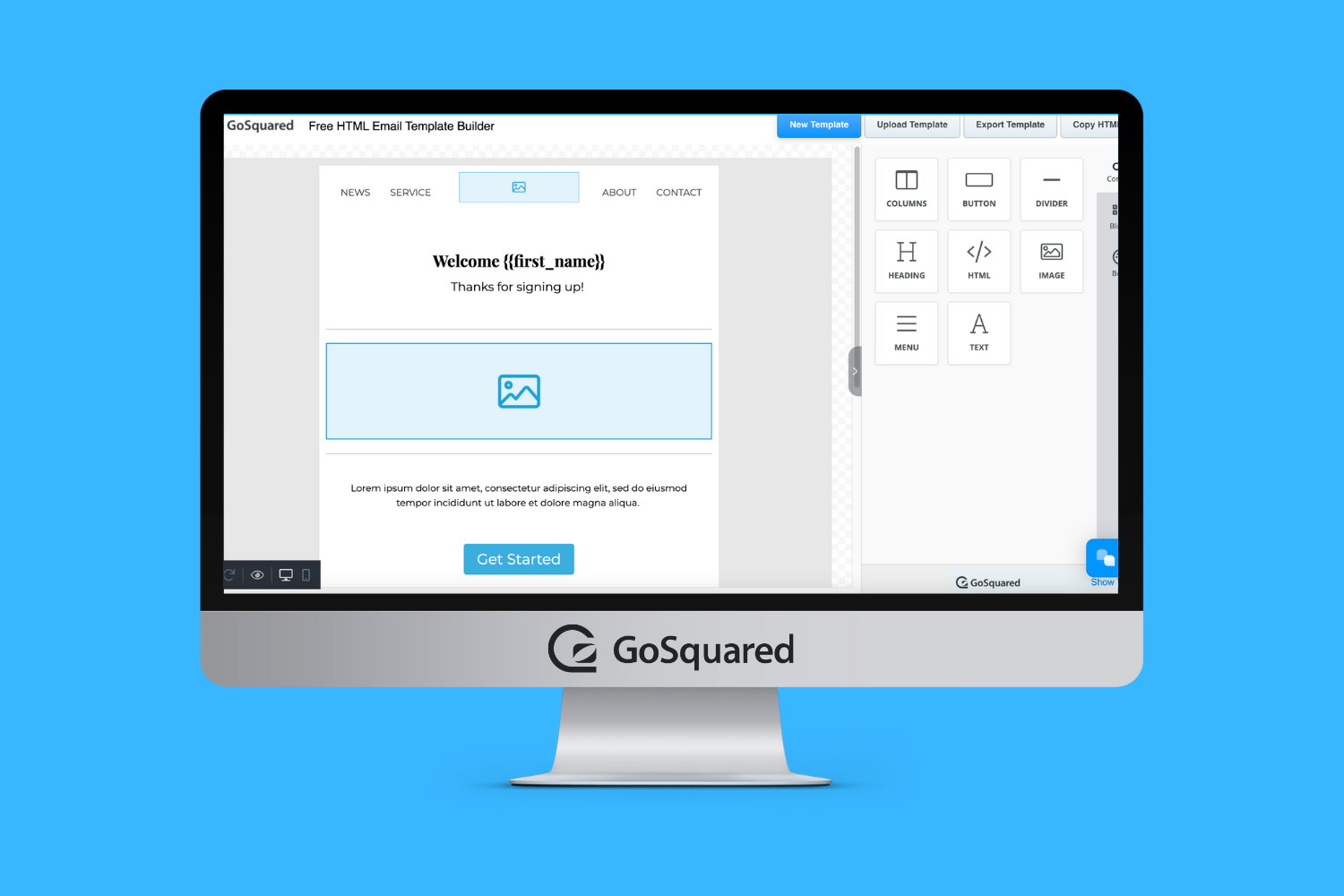GoSquared Free Email Template Builder Drag Drop HTML Editor GoSquared Free Email Template Builder Drag Drop HTML Editor