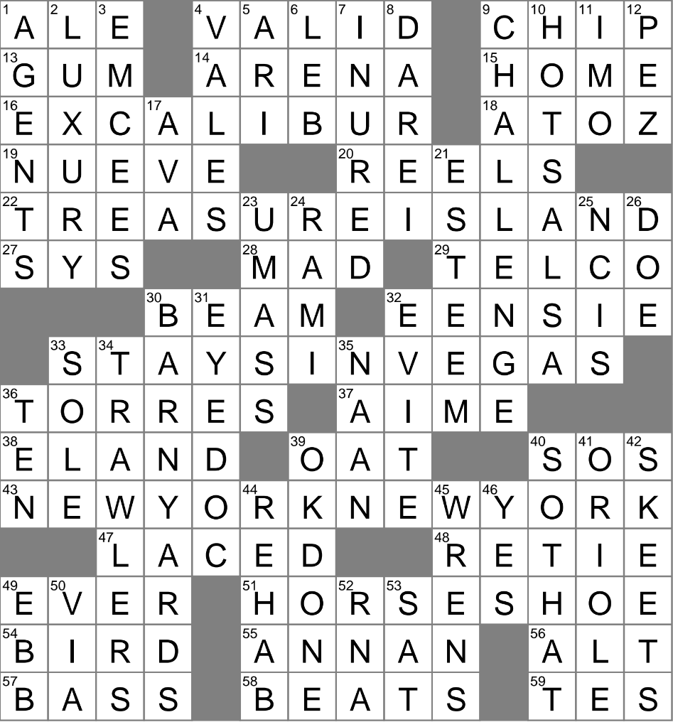 Hefeweizen For One Crossword Clue Archives LAXCrossword