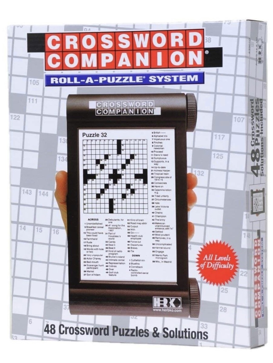 Herbko Crossword Companion With 24 Puzzles Answers Scroll Rack NY Times Search EBay