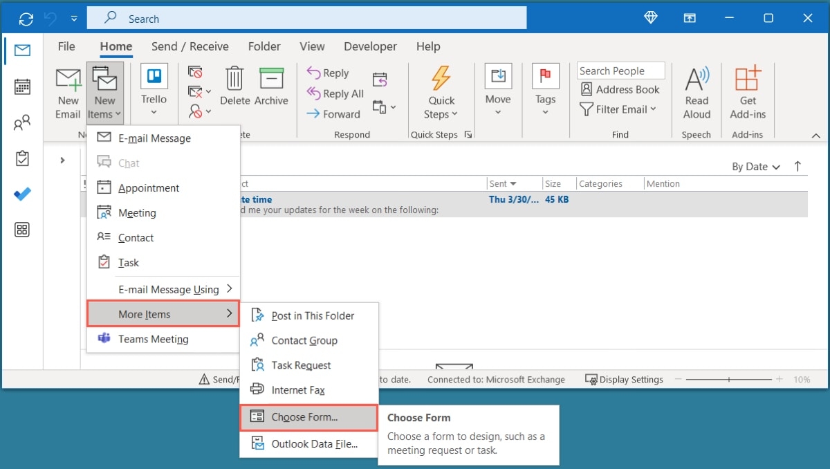how to use outlook email template