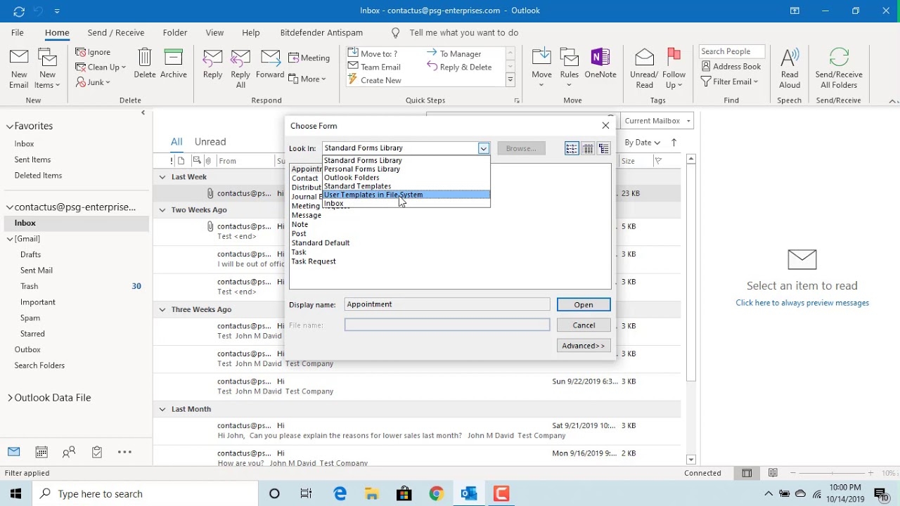 How To Create Email Templates In Outlook Office 365 YouTube