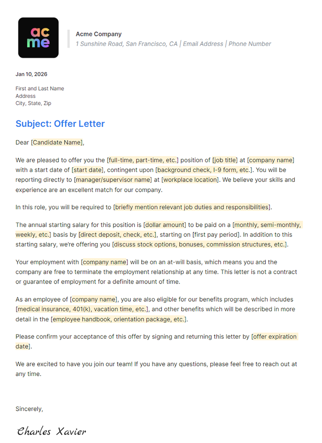 How To Create Employment Offer Letter Guide Free Template How To Create Employment Offer Letter Guide Free Template
