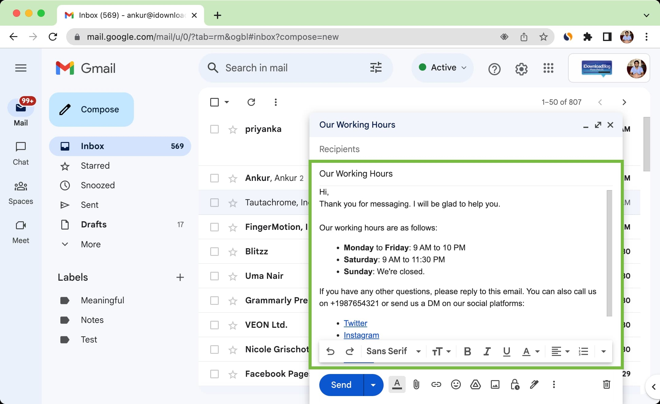 How To Create Use Templates In Gmail and Set Up Auto reply 