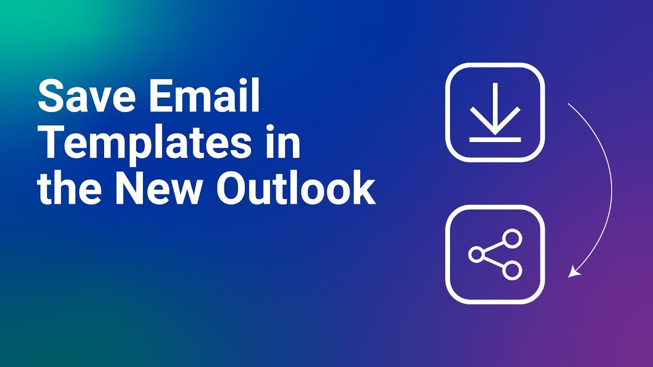 How To Save Email Templates And Emails In The New Outlook Quick Easy YouTube How To Save Email Templates And Emails In The New Outlook Quick Easy YouTube