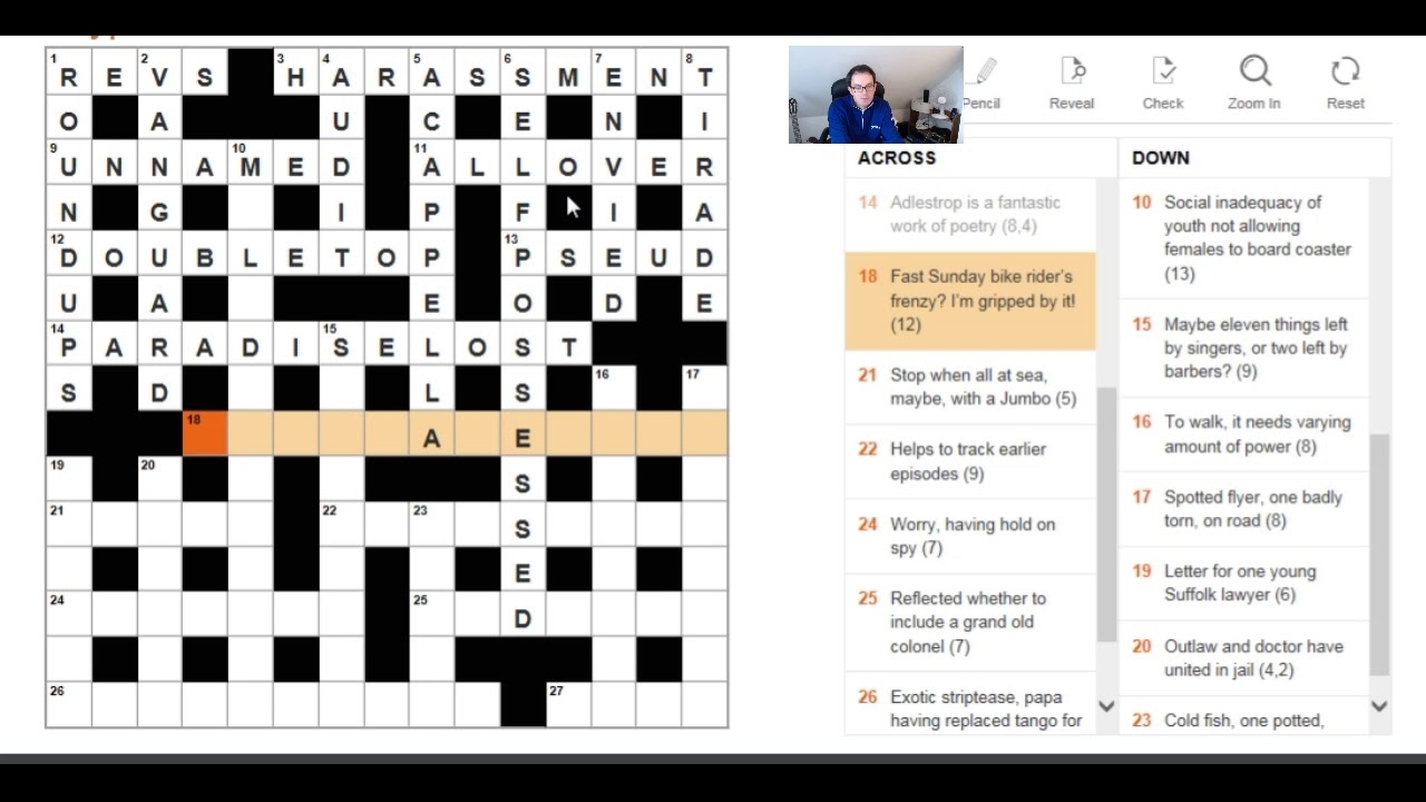 How To Solve The Times Crossword 22 Dec 2017 YouTube