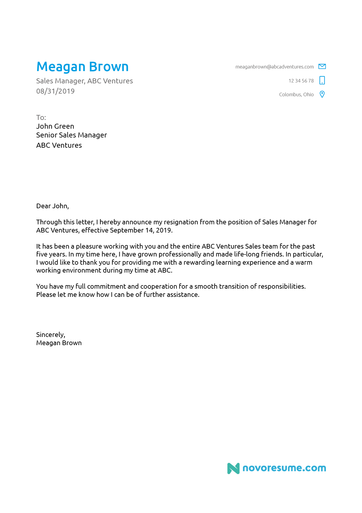 How To Write A Resignation Letter 5 Templates
