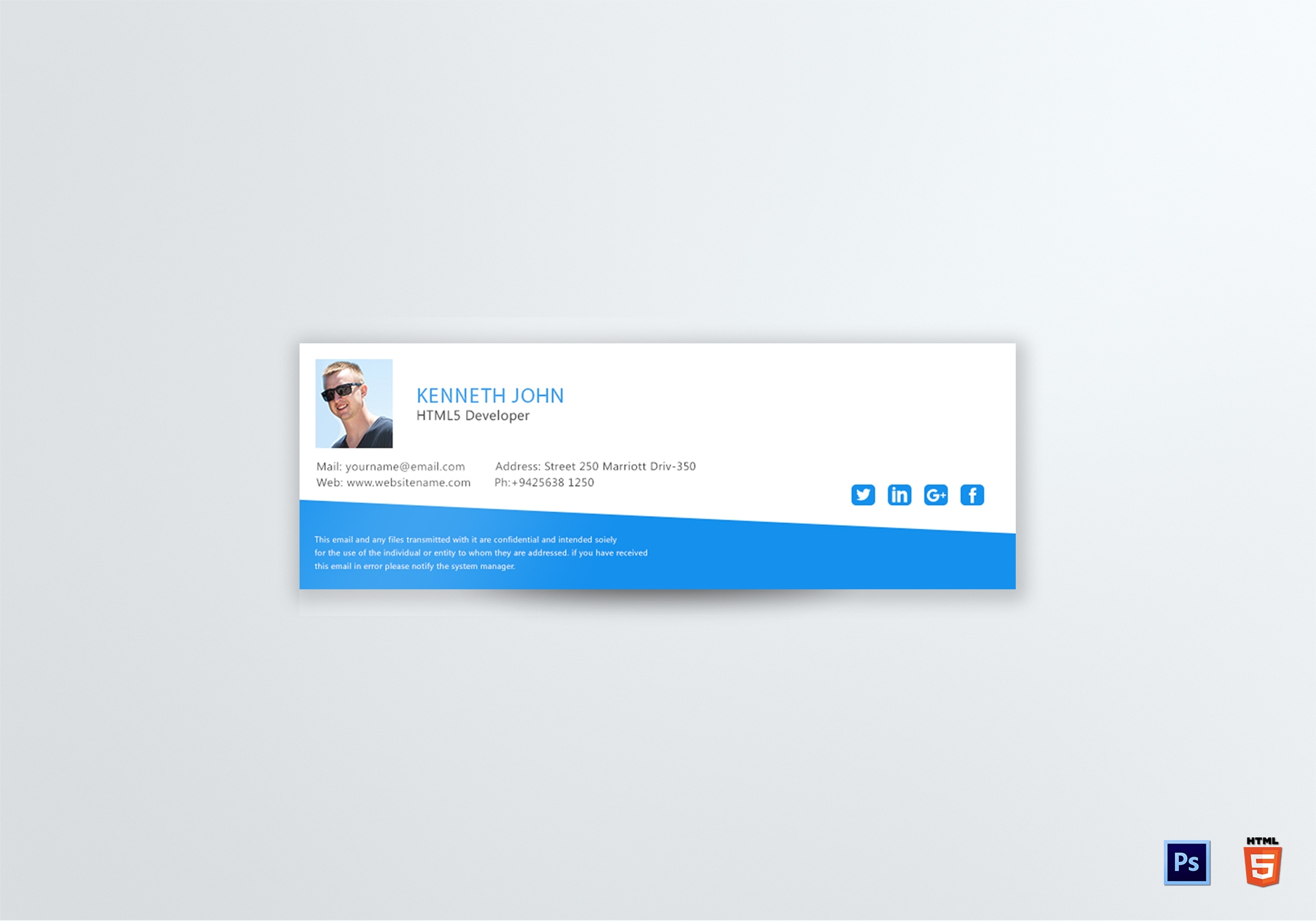 html signature email template