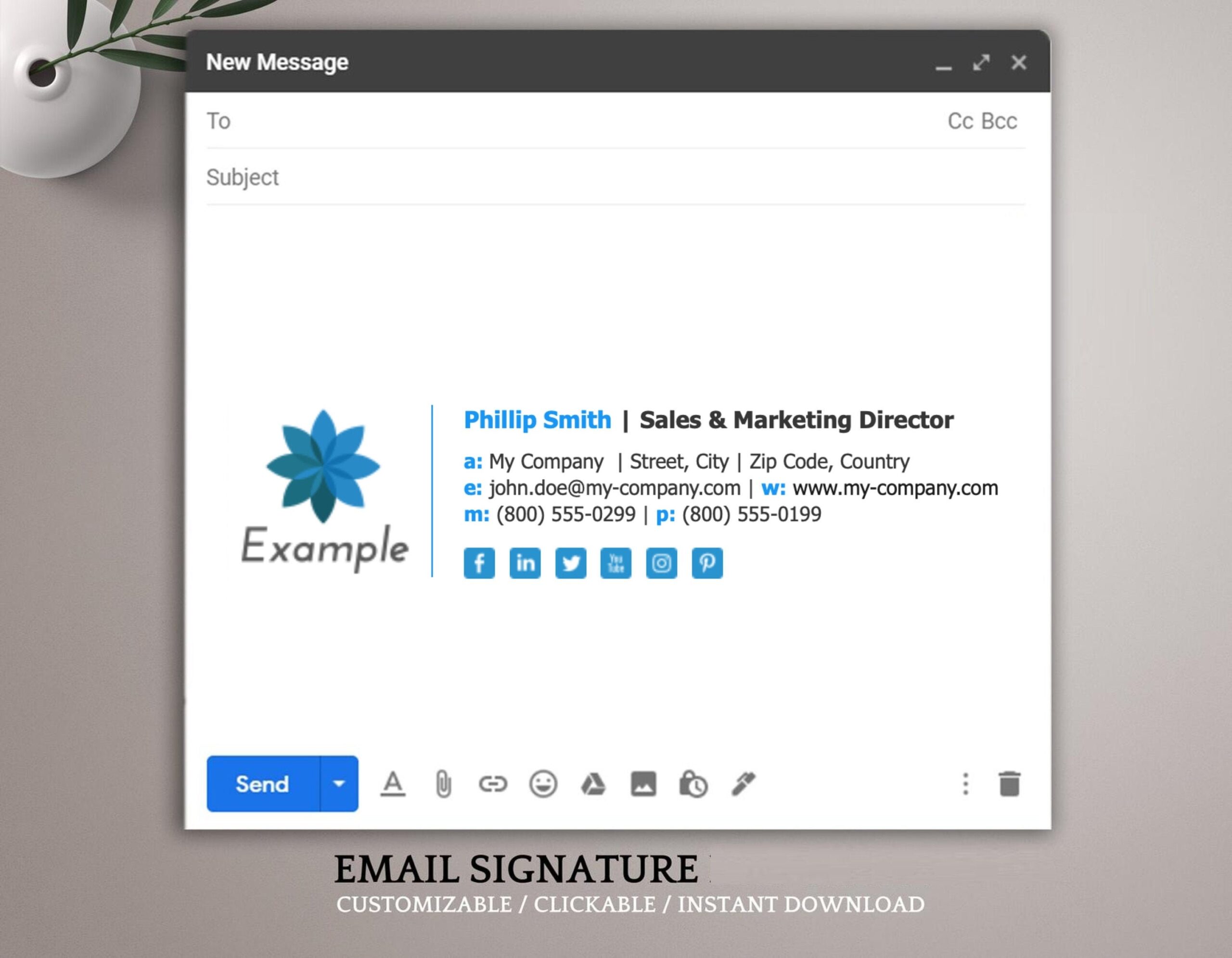 html email signature template