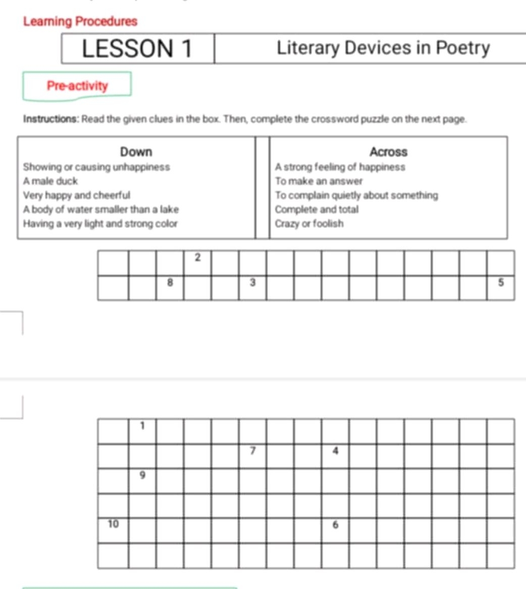 Instructions Read The Given Clues In The StudyX