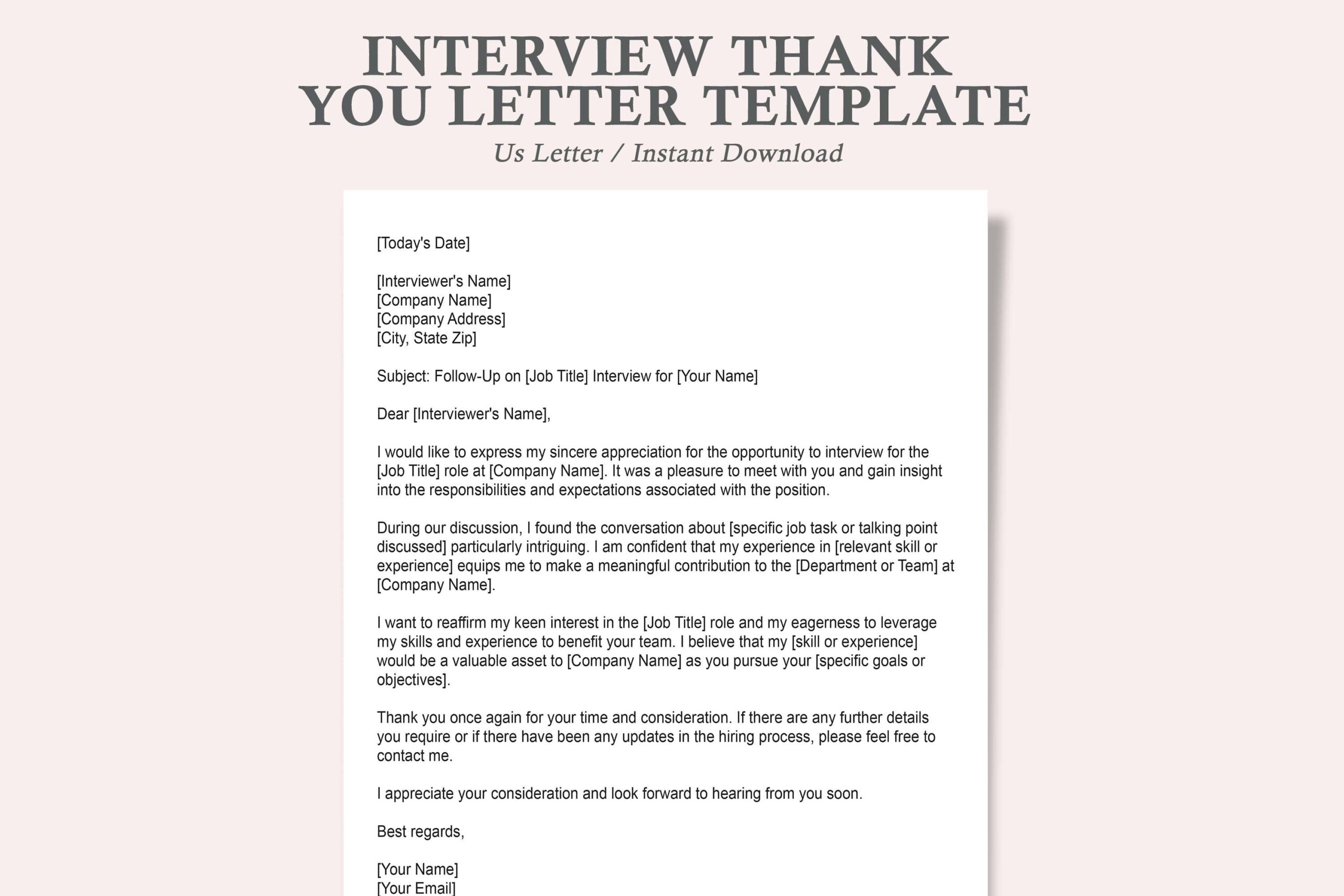 Interview Thank You Letter thank You Letter For Job Interview interview Thank You Letter Template Etsy Interview Thank You Letter thank You Letter For Job Interview interview Thank You Letter Template Etsy