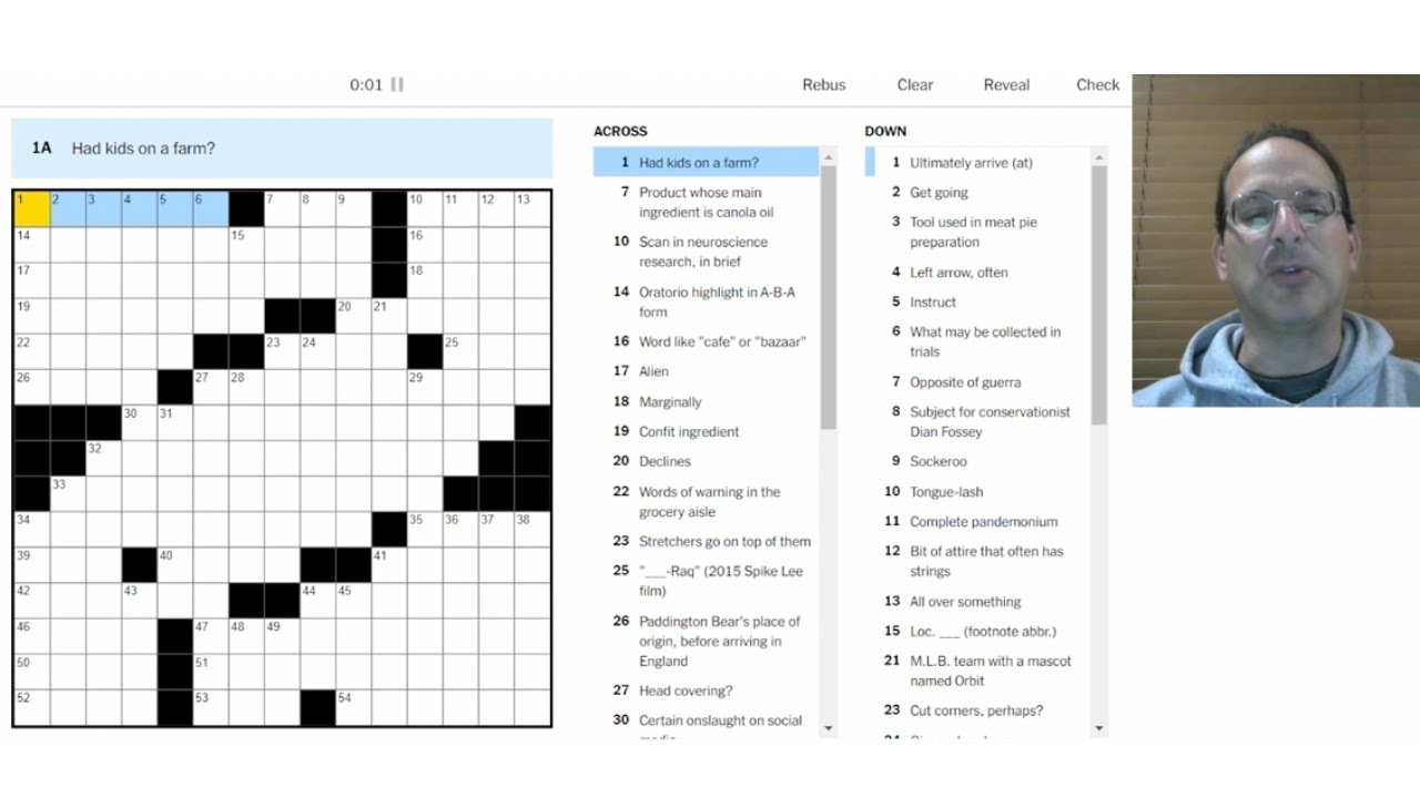 Is That Really A Verb The Saturday NYT Crossword 10 28 23 YouTube