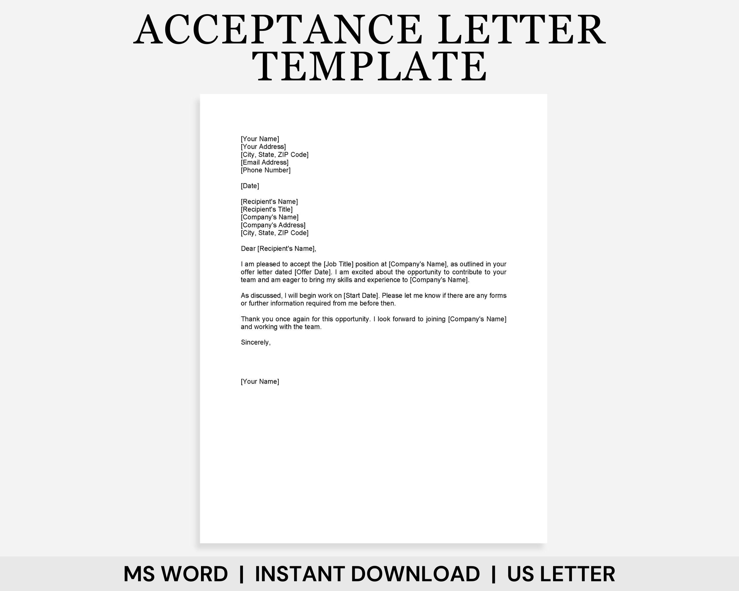 Job Offer Acceptance Letter Template Letter Of Acceptance Acceptance Letter Template Job Acceptance Letter Letter Of Offer Job Letter Etsy Job Offer Acceptance Letter Template Letter Of Acceptance Acceptance Letter Template Job Acceptance Letter Letter Of Offer Job Letter Etsy