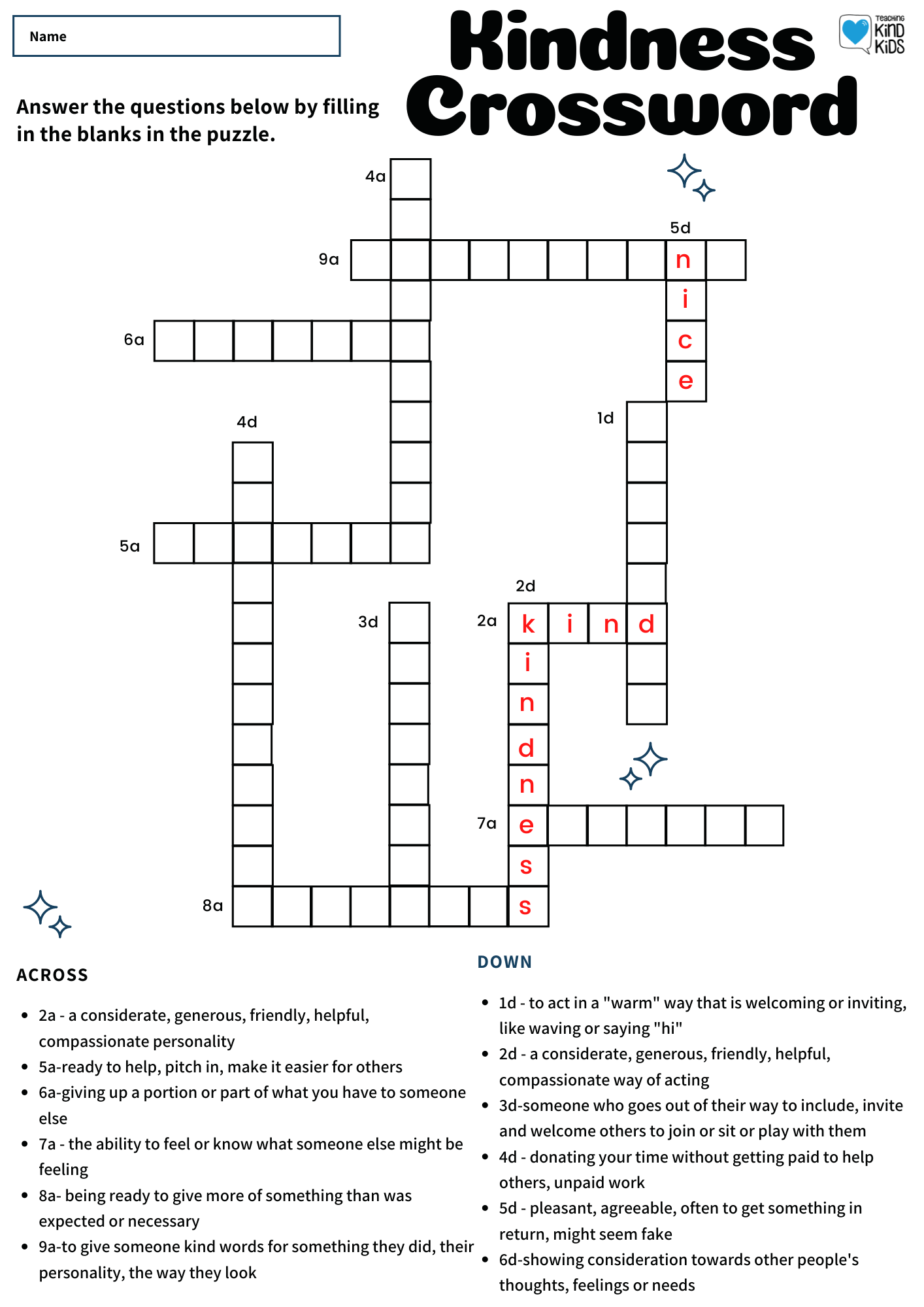 by way of crossword