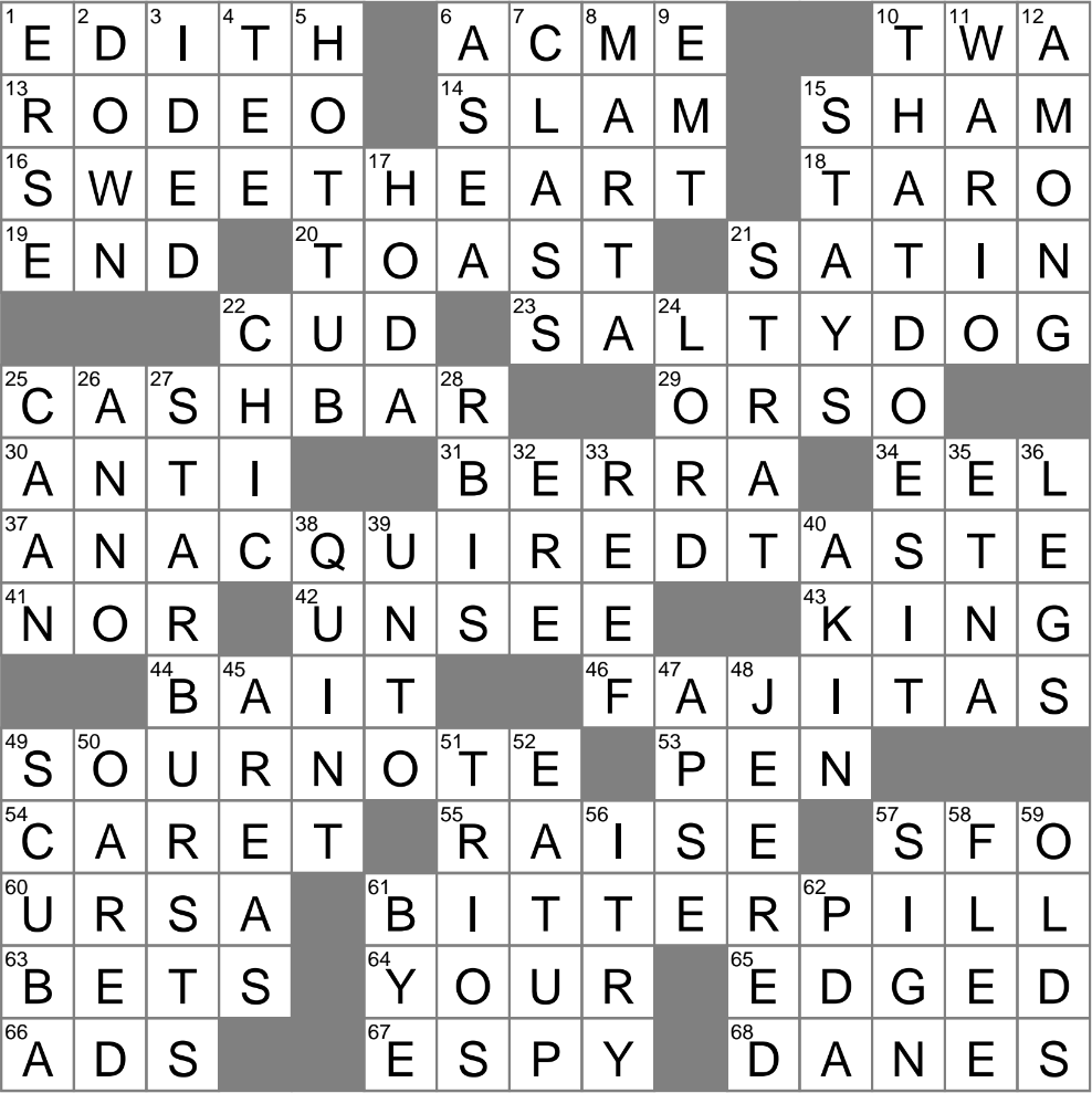 LA Times Crossword 22 Aug 24 Thursday LAXCrossword
