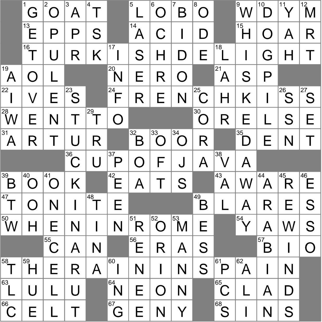 LA Times Crossword 3 Feb 23 Friday LAXCrossword LA Times Crossword 3 Feb 23 Friday LAXCrossword