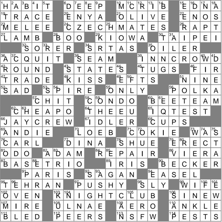 LA Times Crossword 5 Feb 23 Sunday LAXCrossword