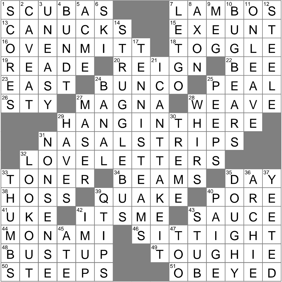 LA Times Crossword 5 Jul 25 Saturday LAXCrossword