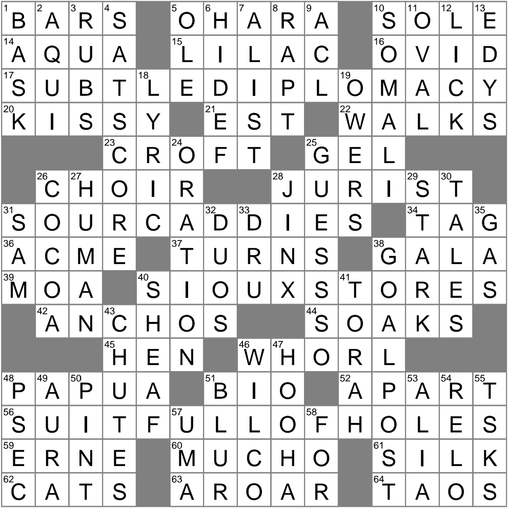 LA Times Crossword 9 Aug 24 Friday LAXCrossword