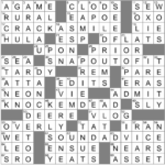LAXCrossword Answers To The Los Angeles Times Crossword