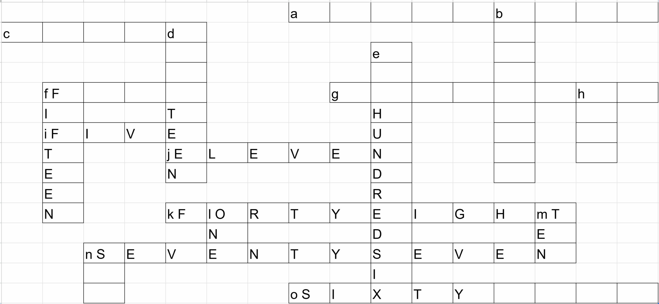 Mathematics Self referential Numeric Crossword Puzzling Stack Exchange