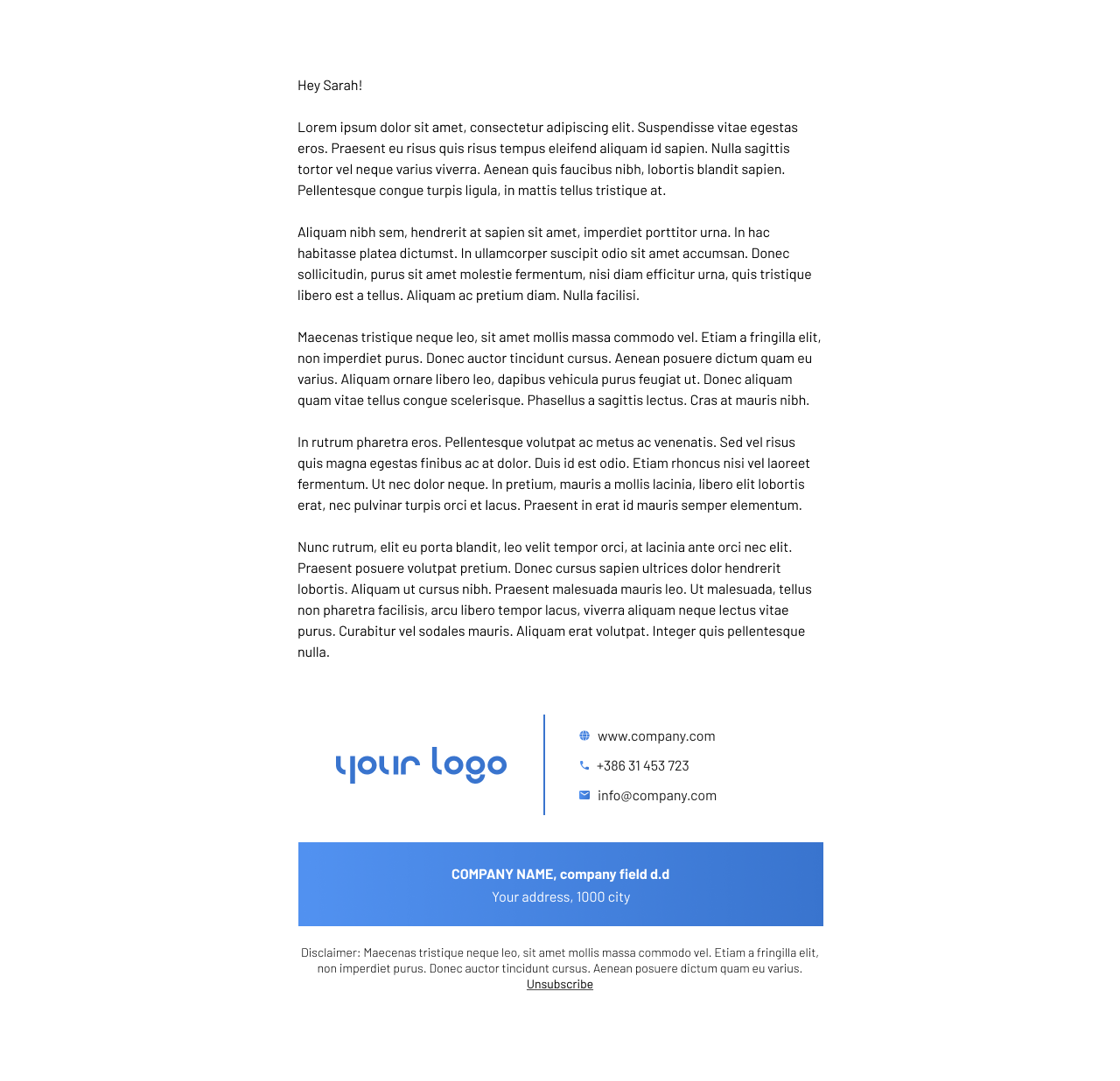 Mautic Email Template Simple 2 Mautic Expert