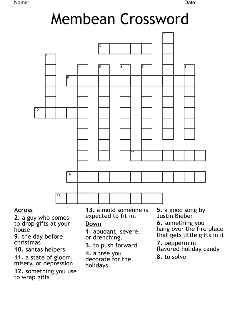 Membean Crossword WordMint