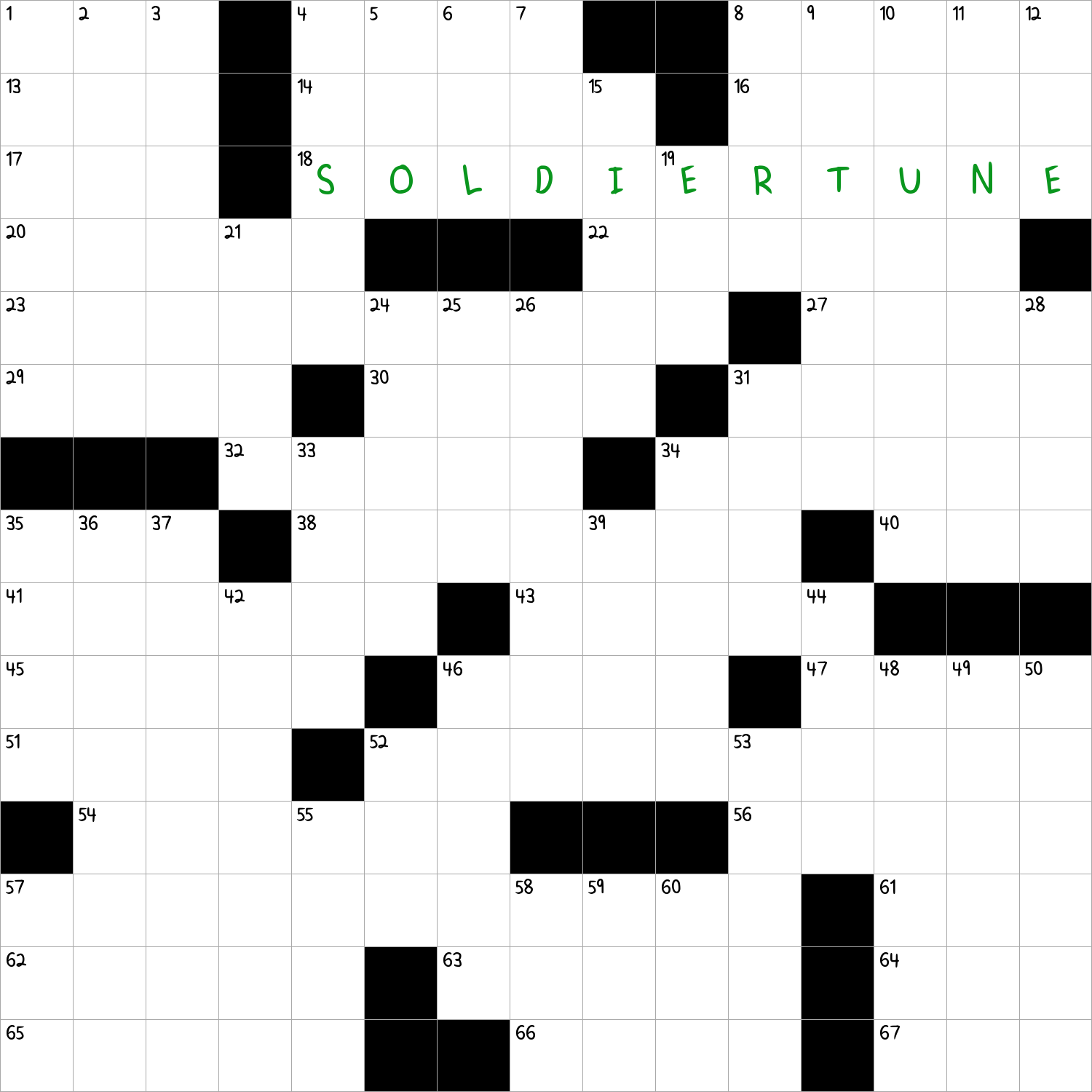 Mercenary NYT Crossword Clue January 30 2025