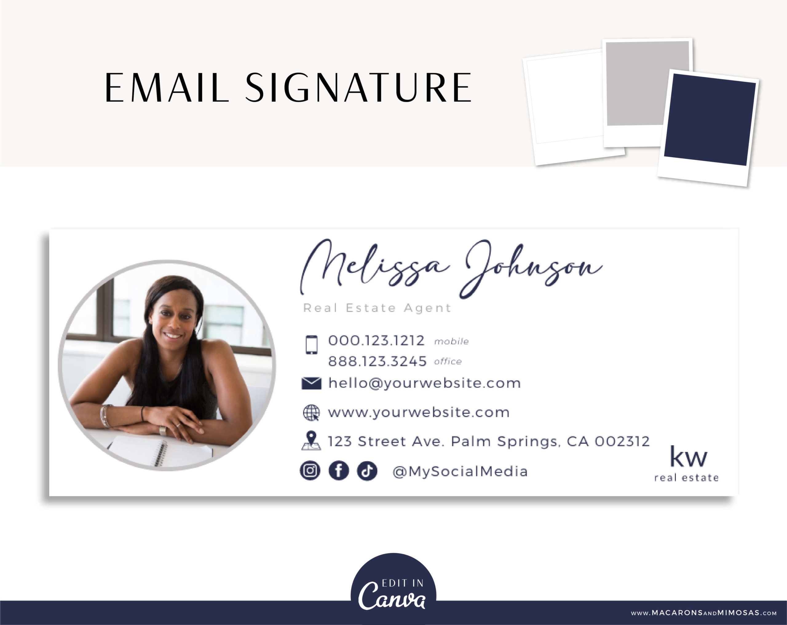Molly Email Signature Template Macarons And Mimosas Molly Email Signature Template Macarons And Mimosas
