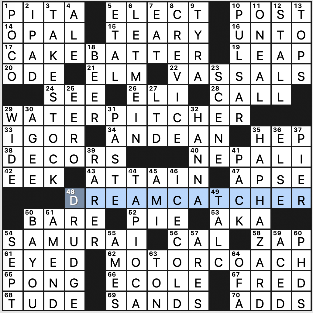 Monday August 31 2020 Diary Of A Crossword Fiend