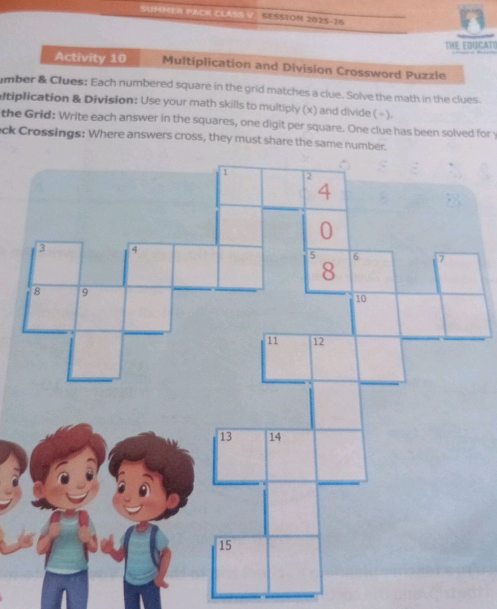 Multiplication And Division Crossword Puzzle StudyX