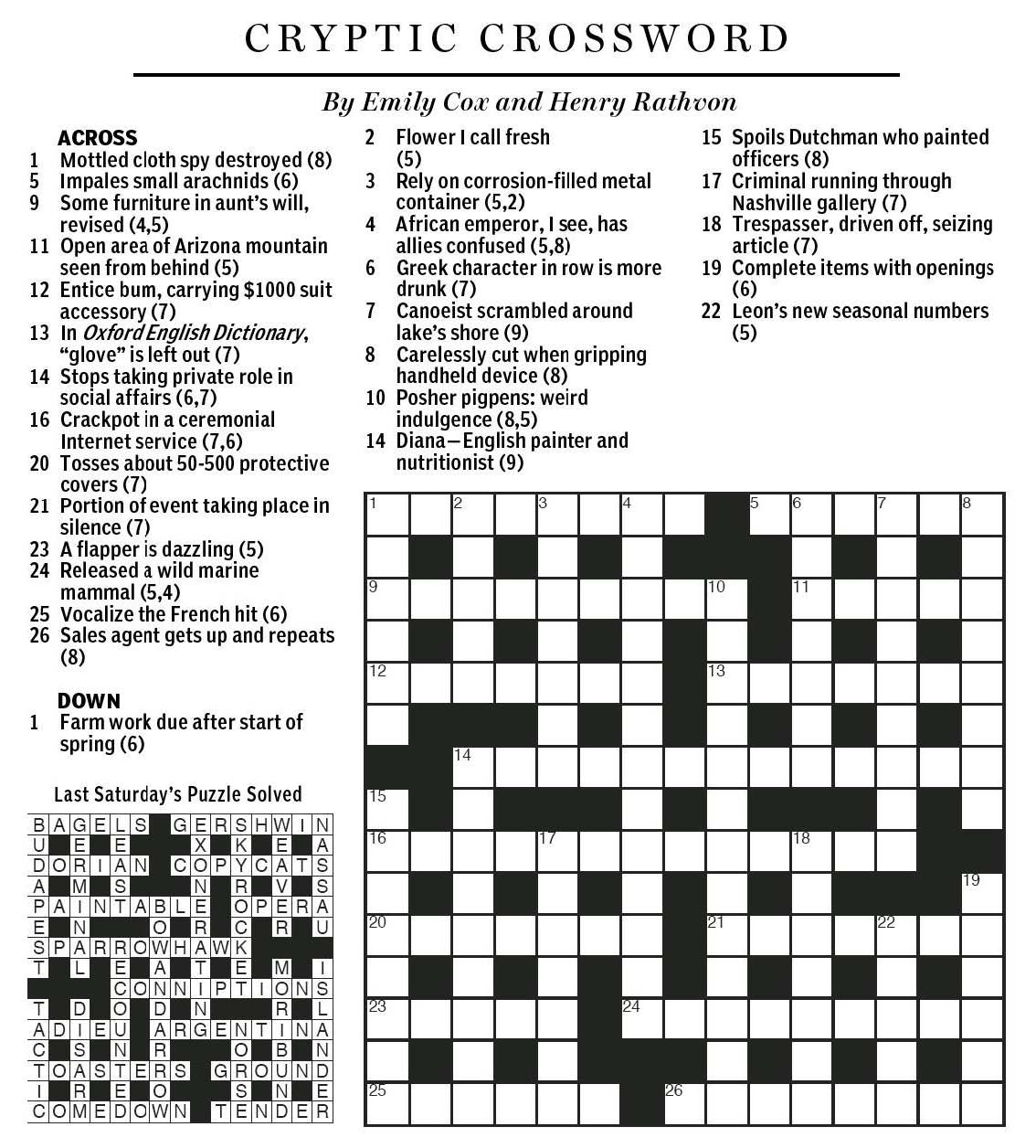 National Post Cryptic Crossword Forum Saturday July 18 2015 European Masters