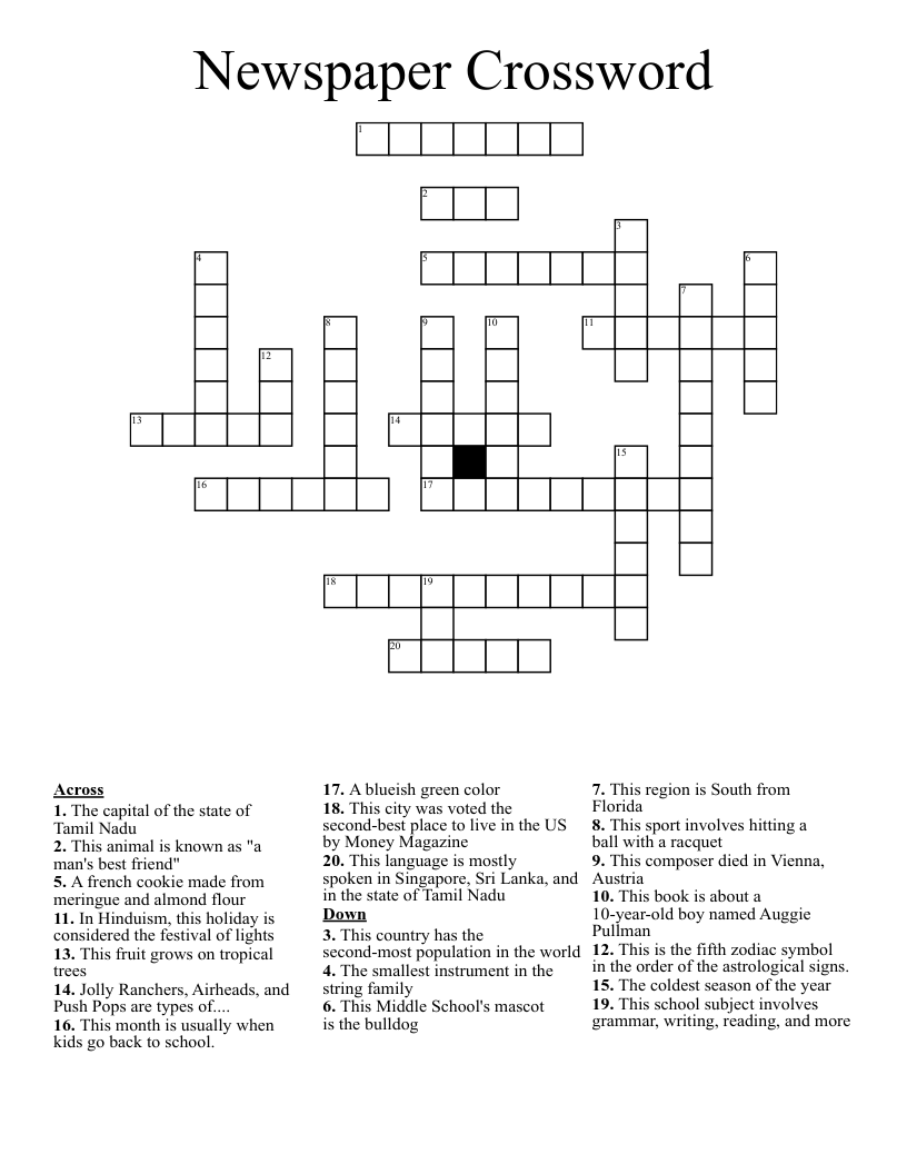 singapore capital crossword clue