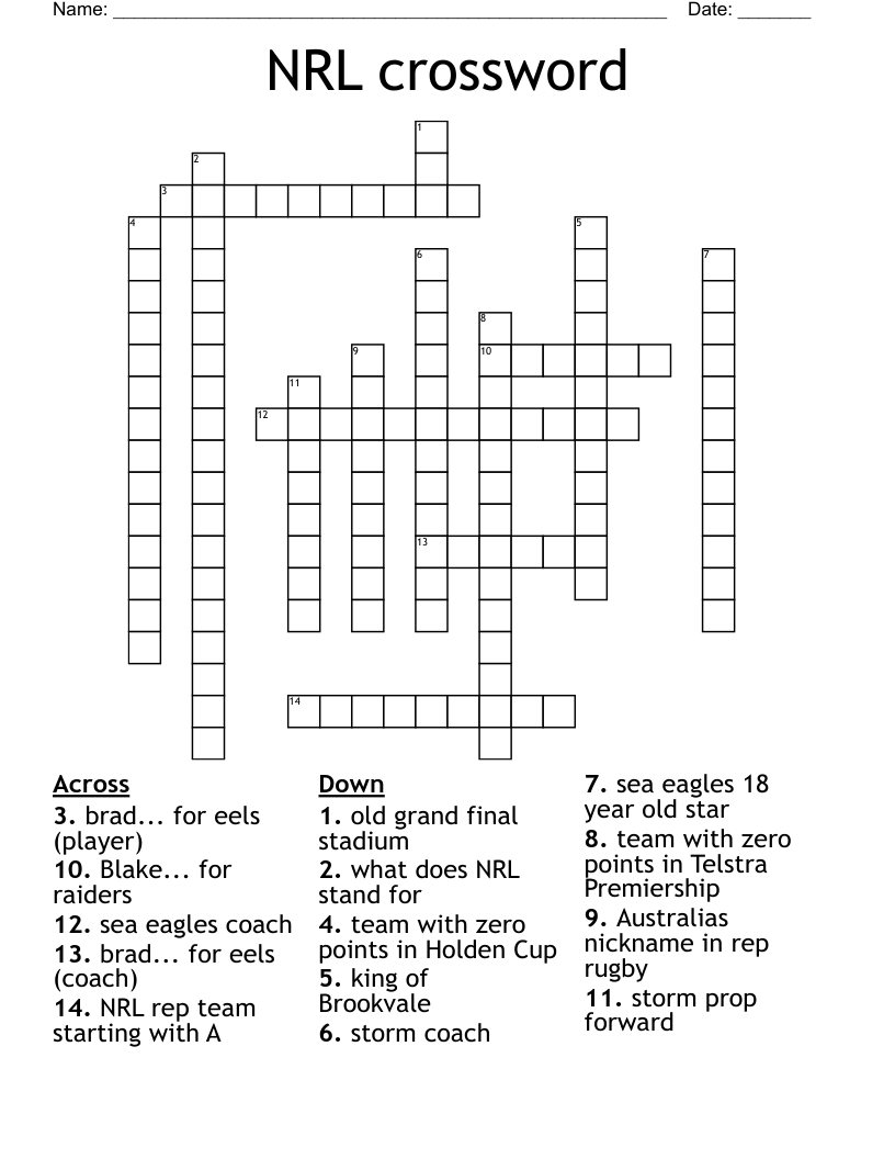 NRL Crossword WordMint