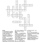 Nutrition Crossword WordMint