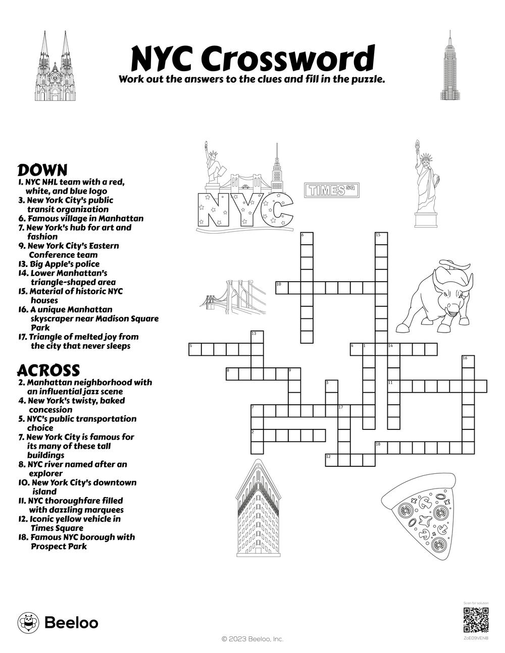 jazz type crossword clue