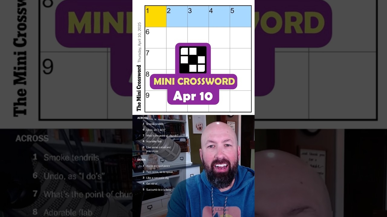 NYT Mini Crossword Apr 10 YouTube