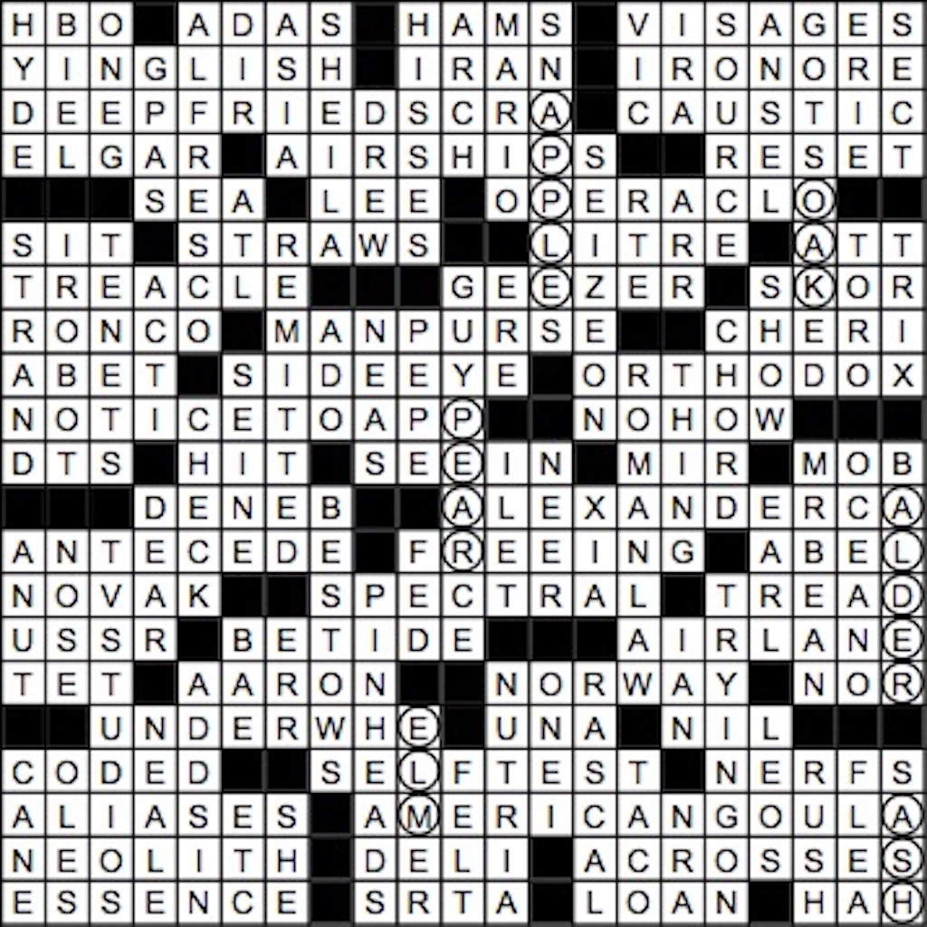 October 2017 Crossword Answer Key Washingtonian