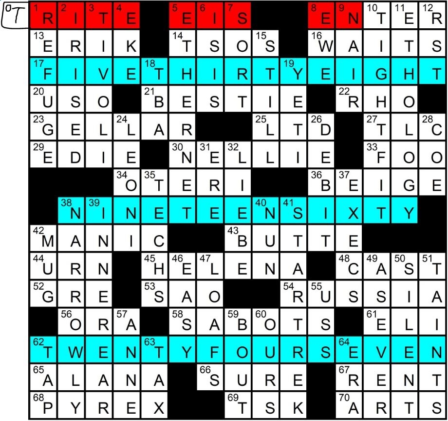 October 2020 Matt Gaffney s Weekly Crossword Contest