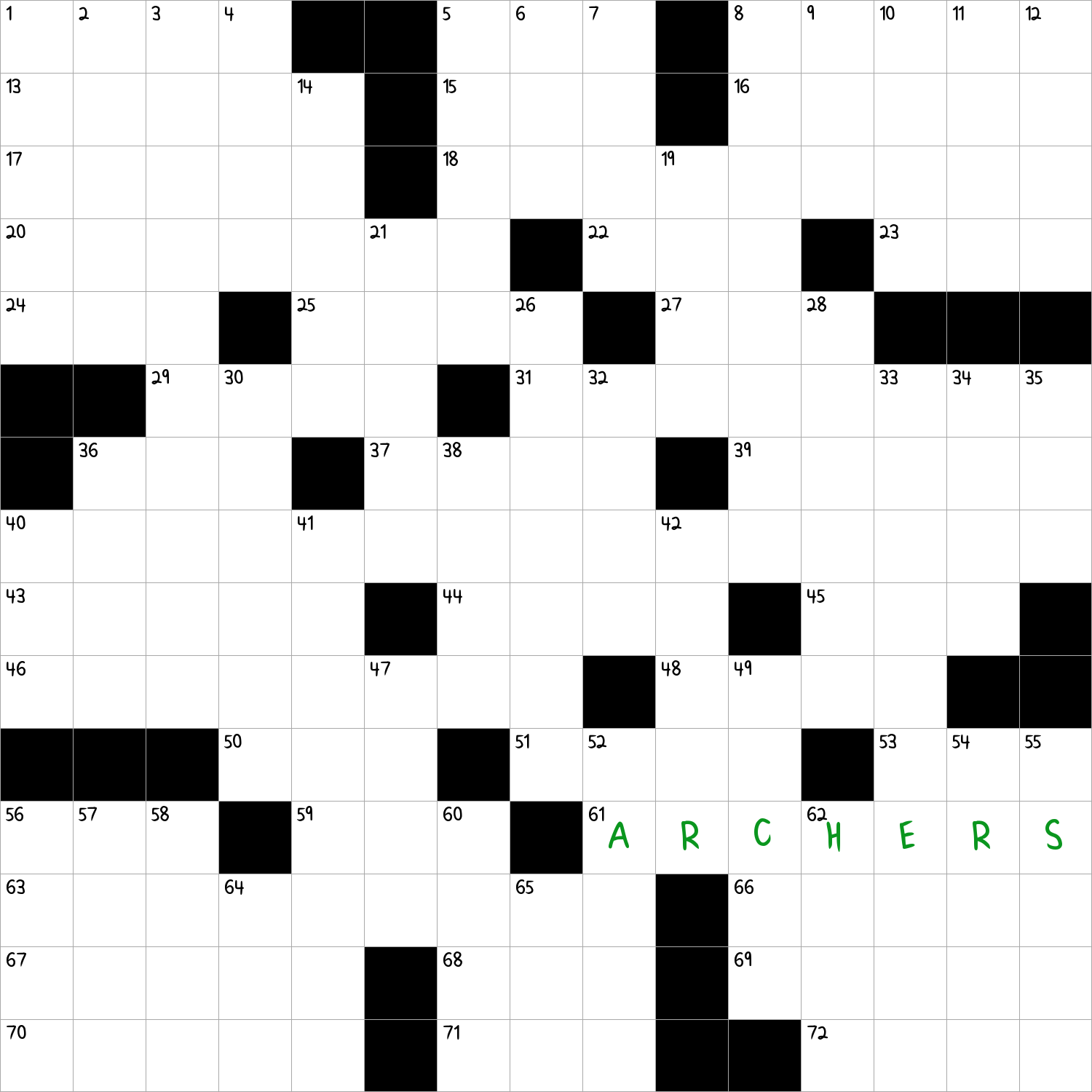 Ones With Good Aim NYT Crossword Clue December 18 2024